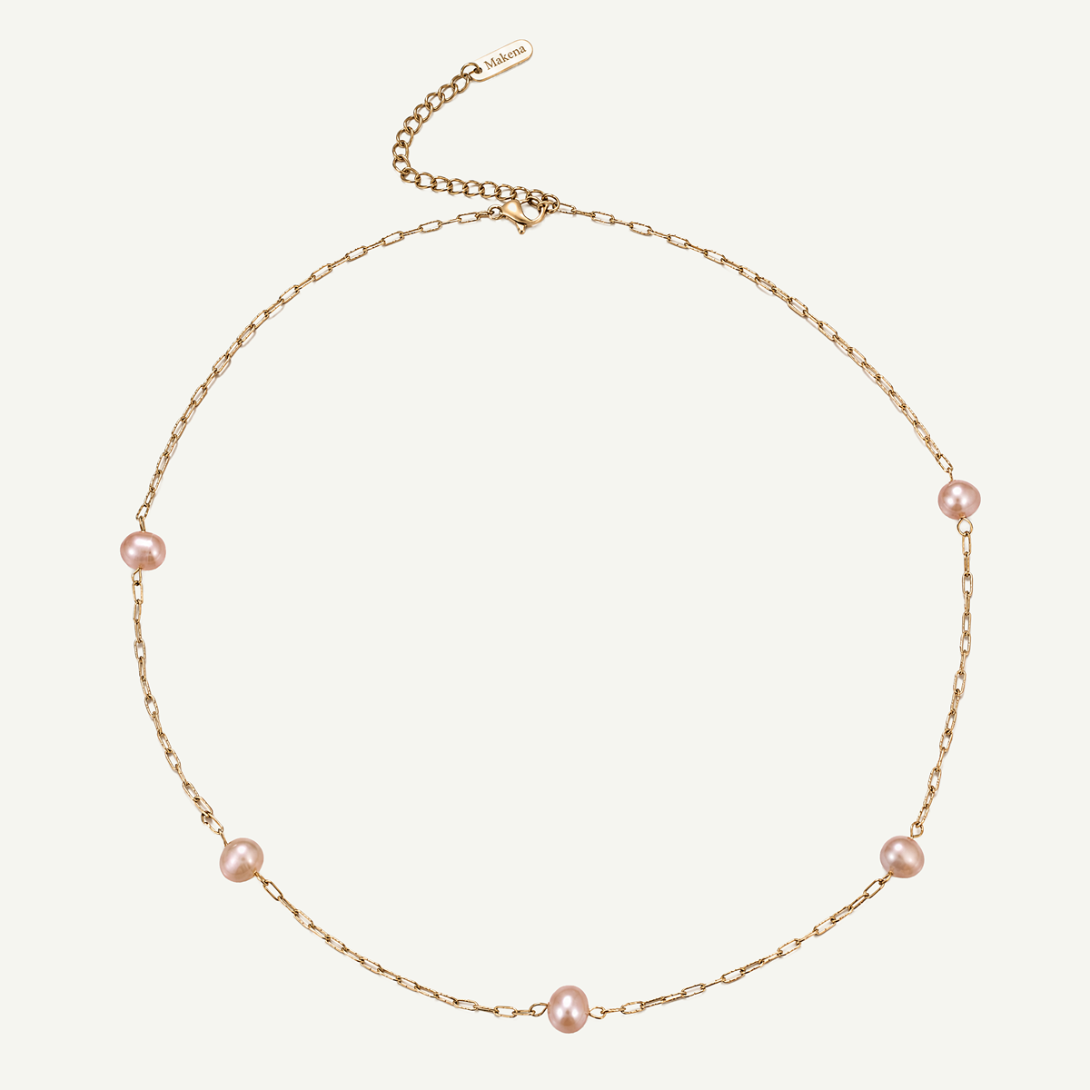 Solana Pink Pearl Necklace