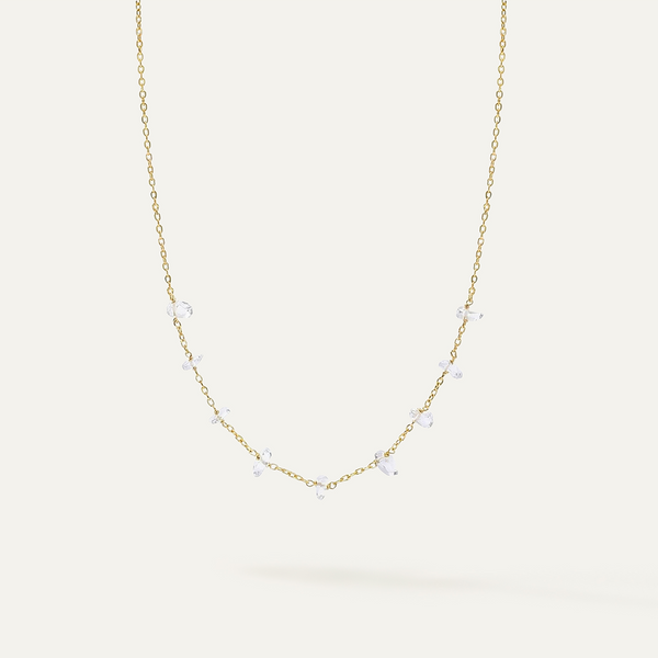 Aniani Glass Necklace, Gold