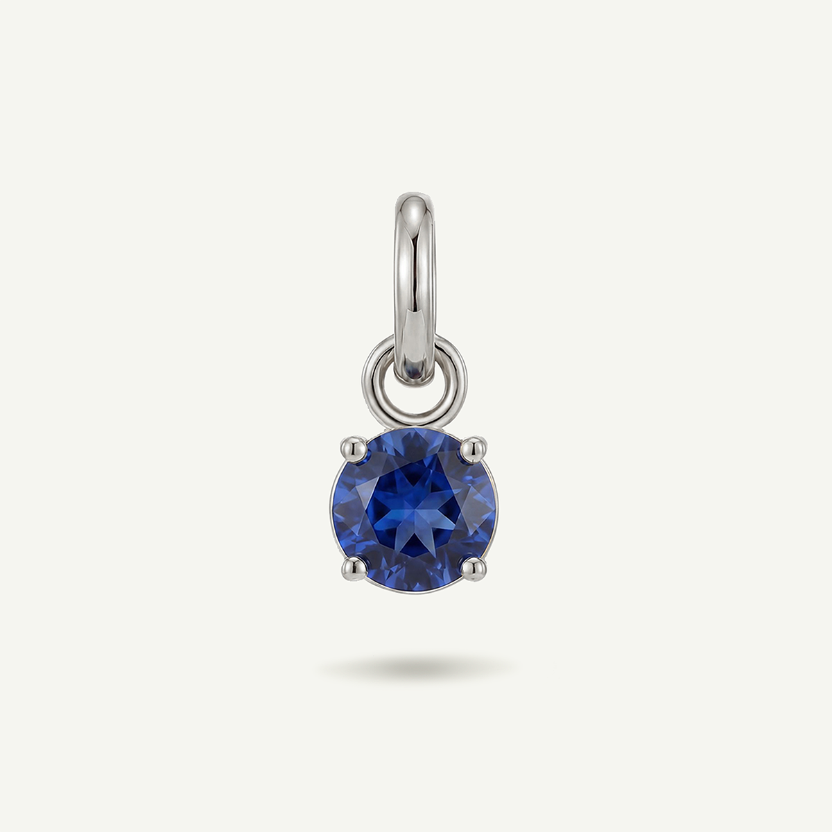 Blue Gem September Birthstone Charm