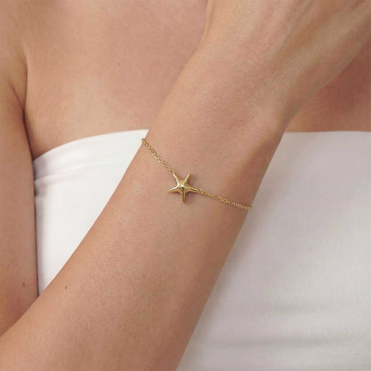 Starfish Bracelet, Gold