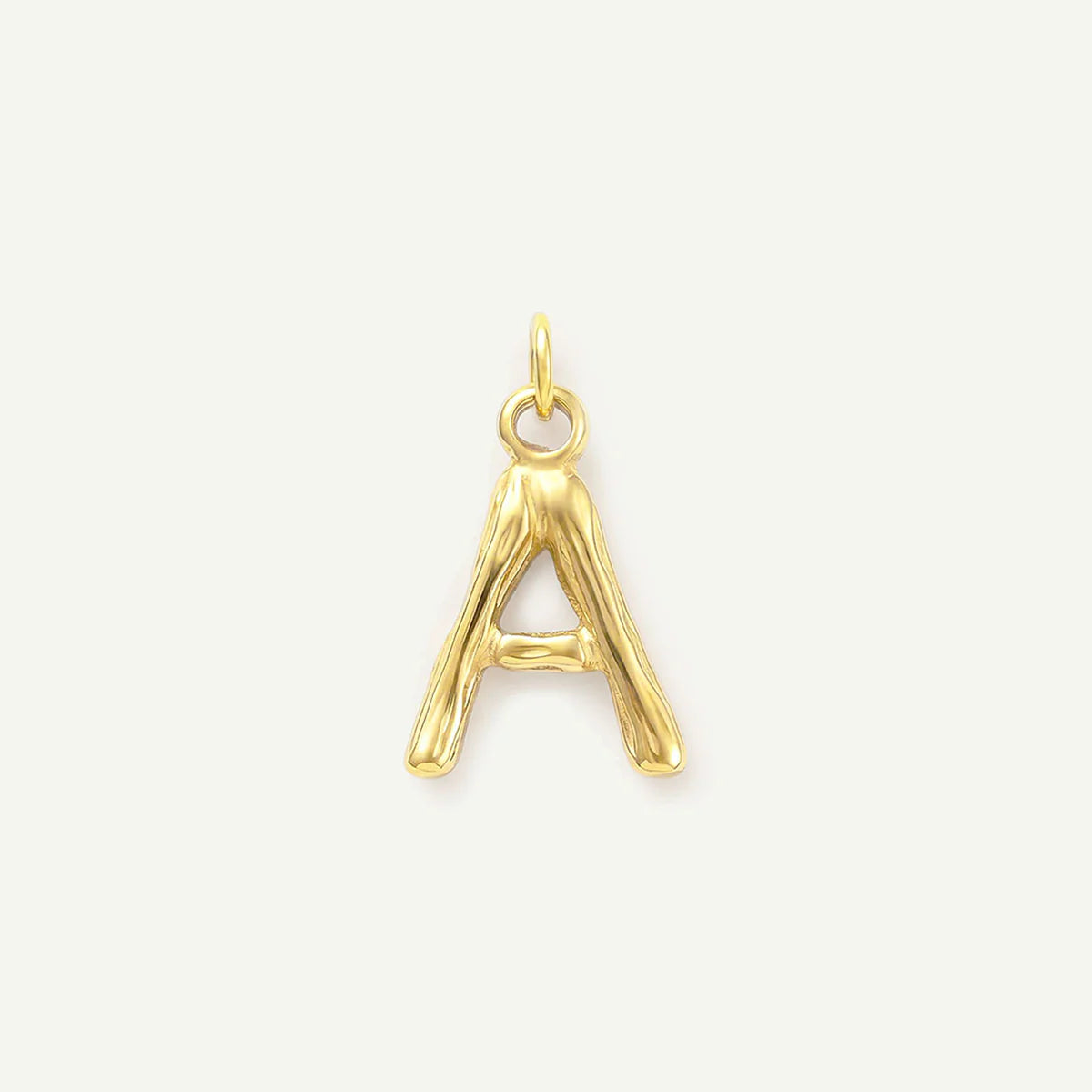 Bamboo Monogram Letter Charm