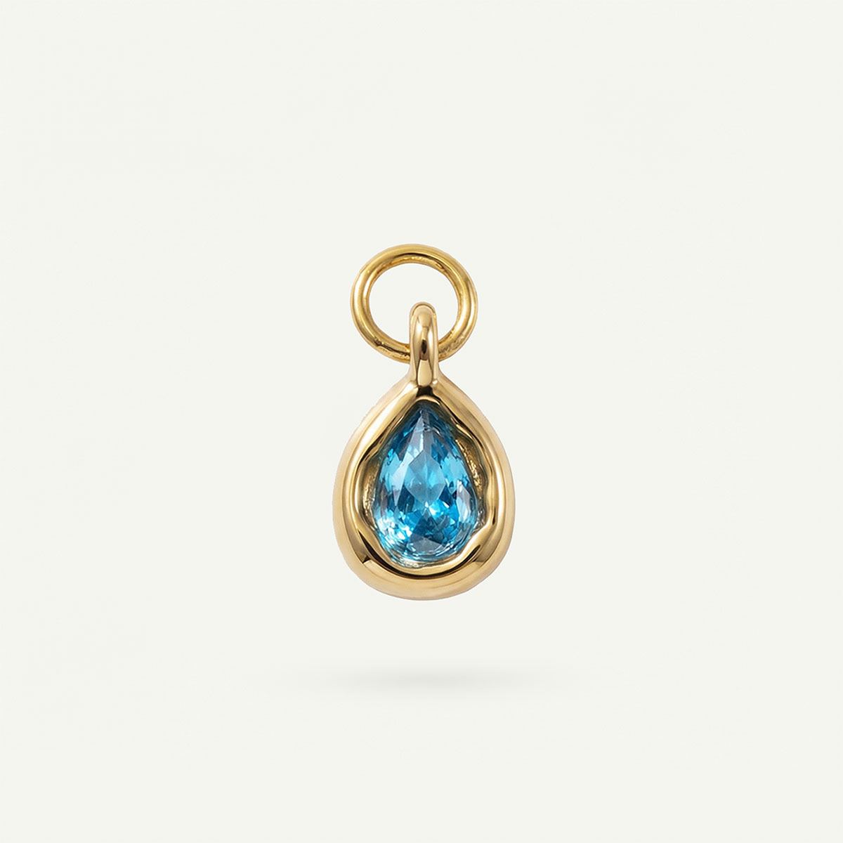 Tear Drop Charm Birthstone
