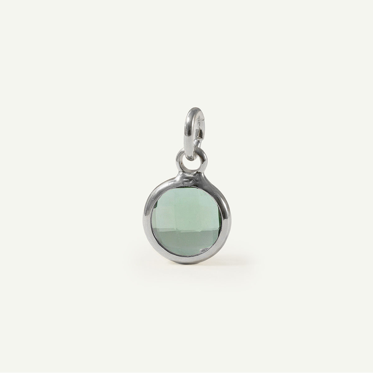 Circle Charm Birthstone
