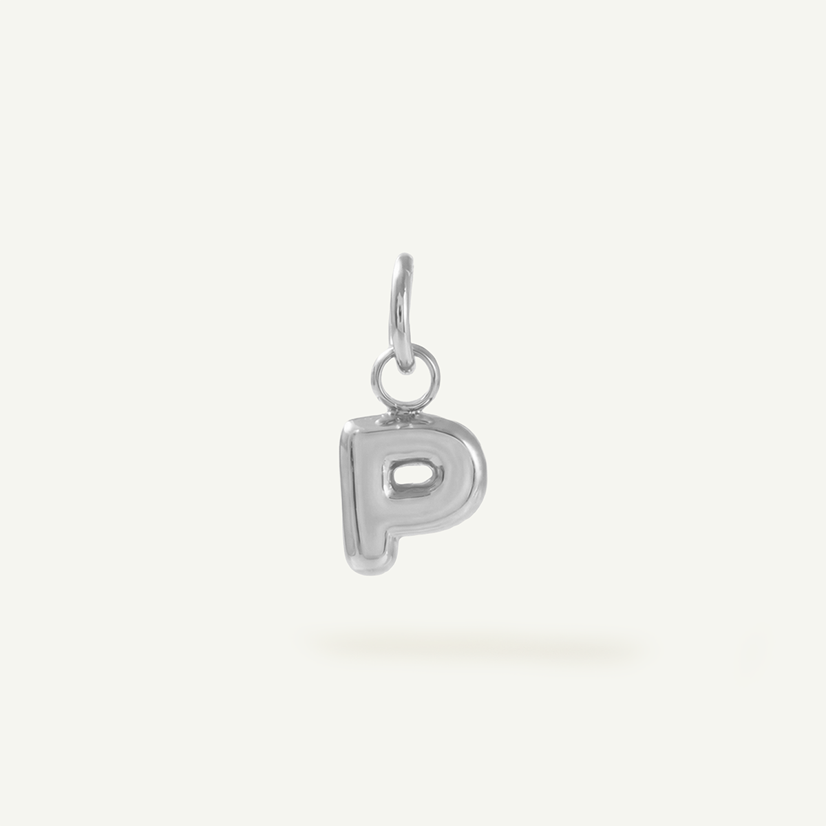 Bubble Monogram Letter Charm