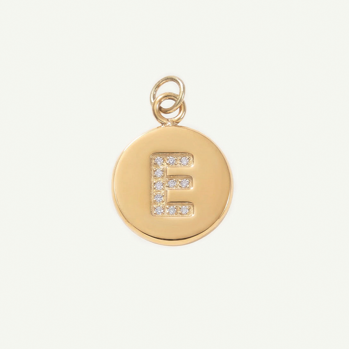 Circle Monogram in Diamond Letter Charm