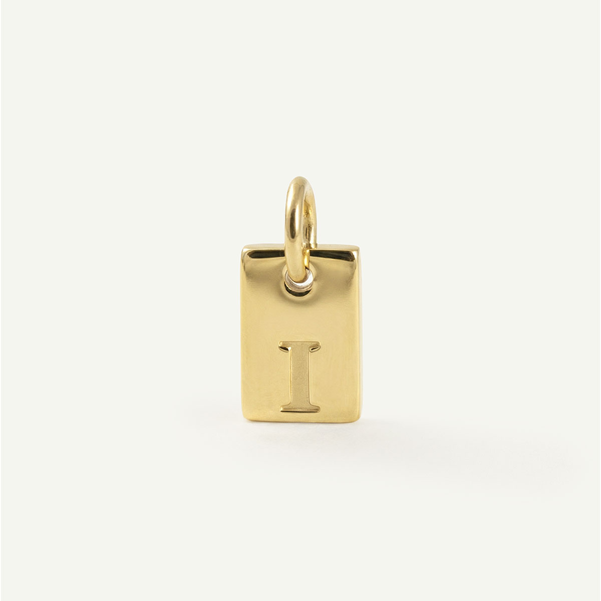 Rectangle Monogram Letter Charm