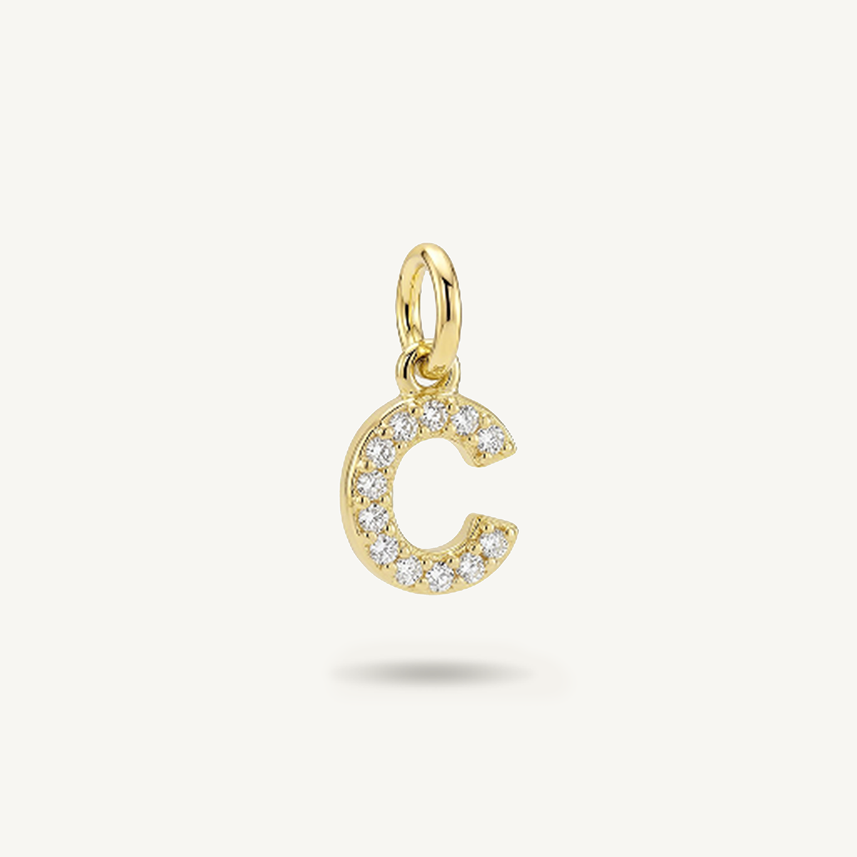 Diamond Monogram Letter Charm