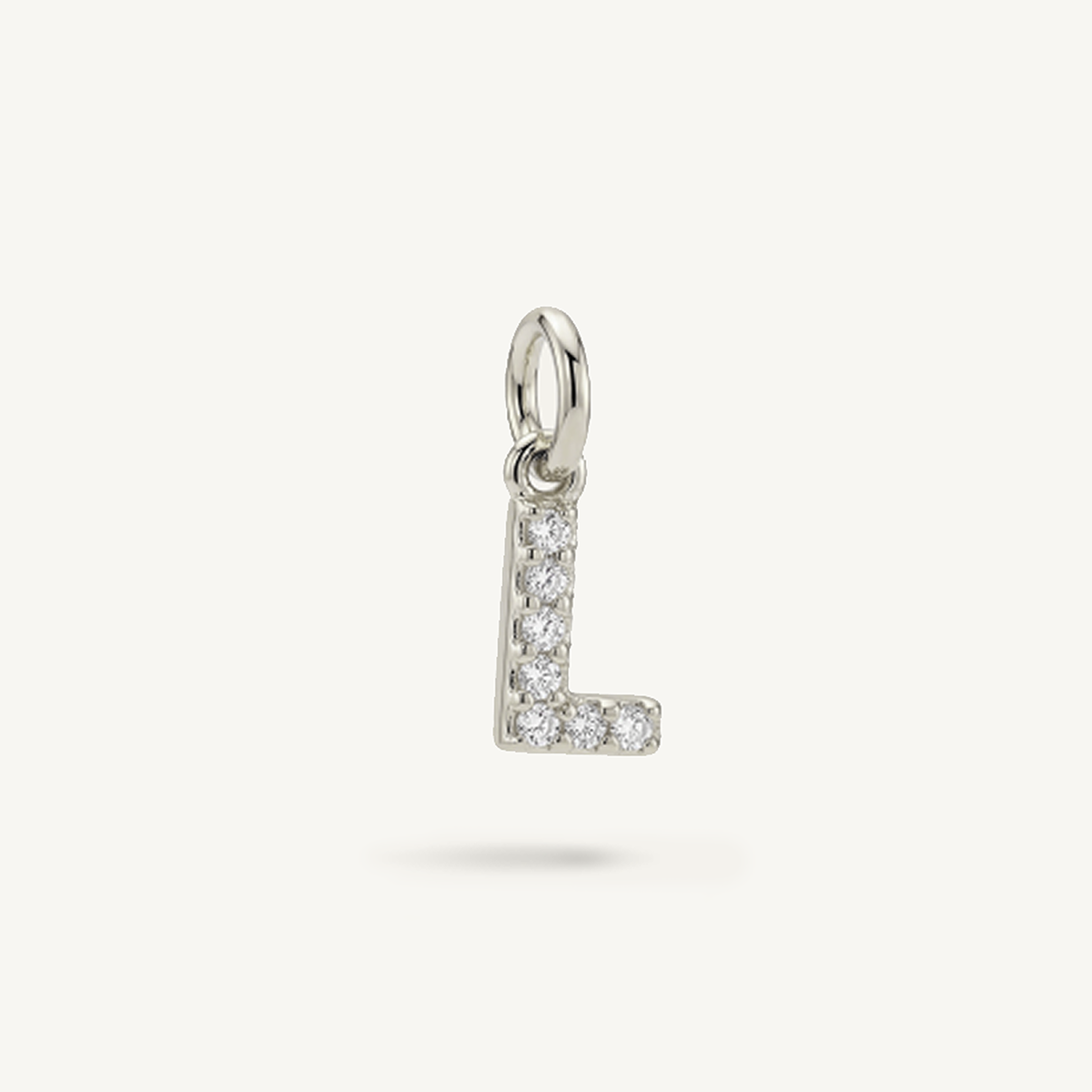 Diamond Monogram Letter Charm