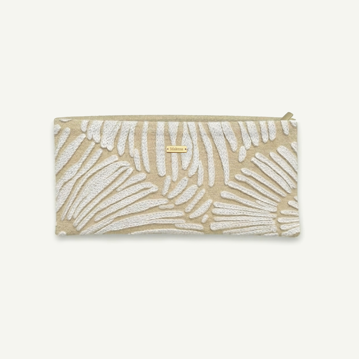 Hinuhinu Spiral Embroidered Small Clutch