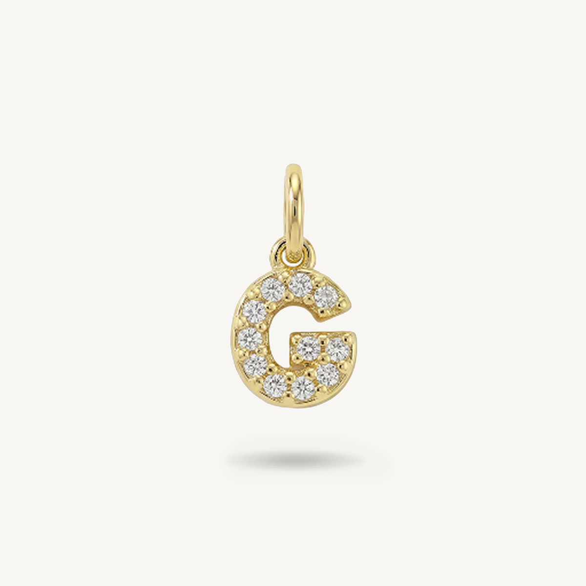 Diamond Monogram Letter Charm