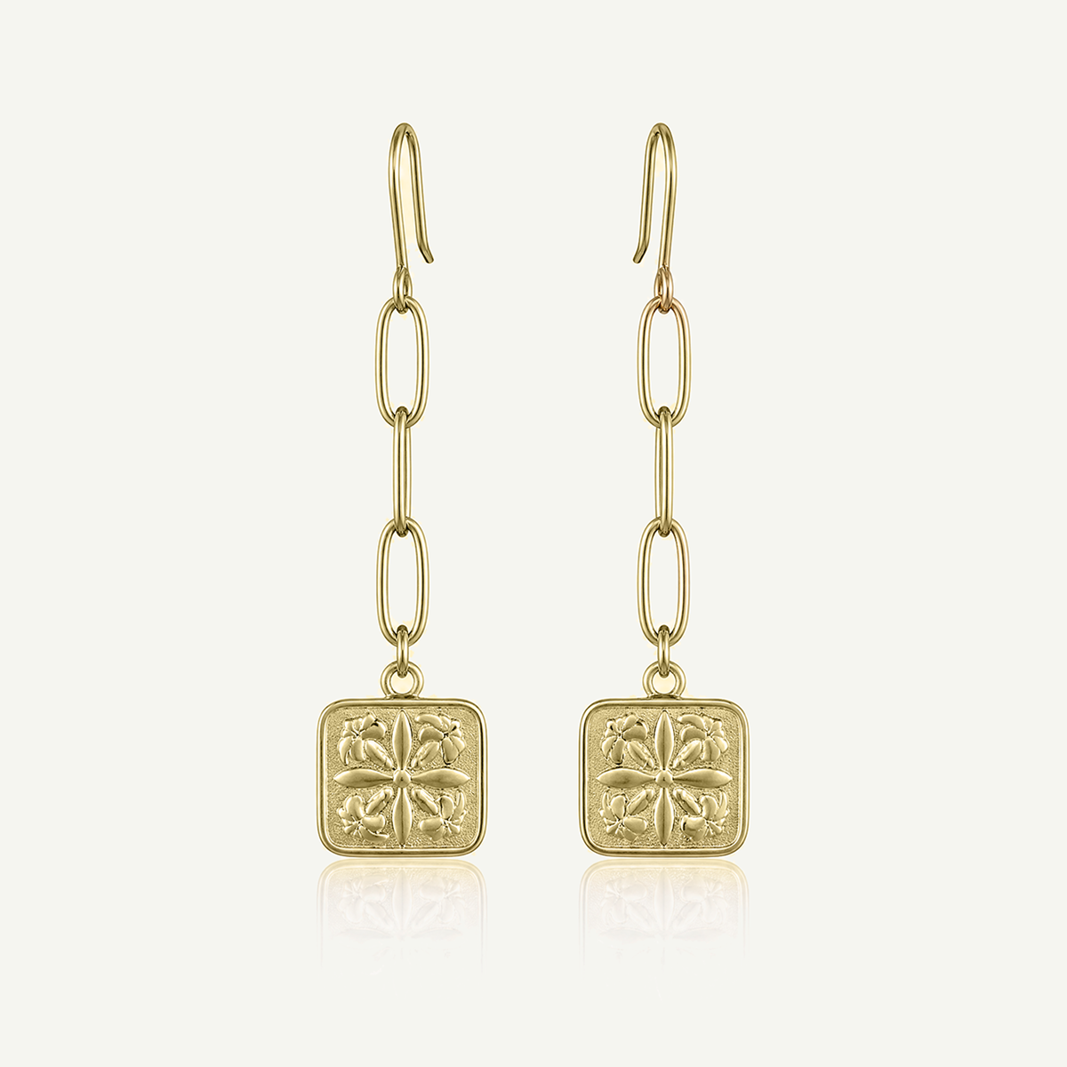 Nara Puakenikeni Quilt Earrings