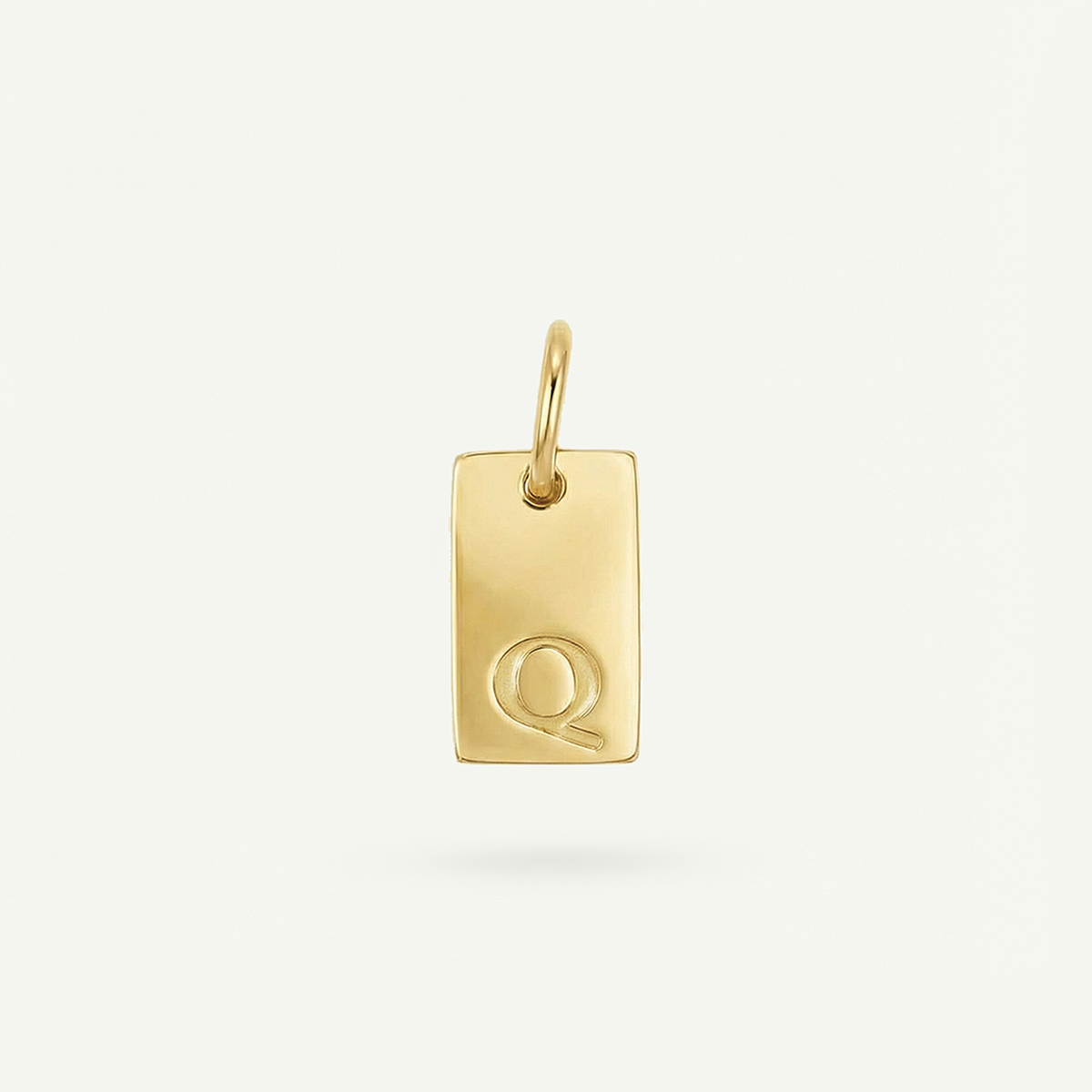 Rectangle #2 Monogram Letter Charm
