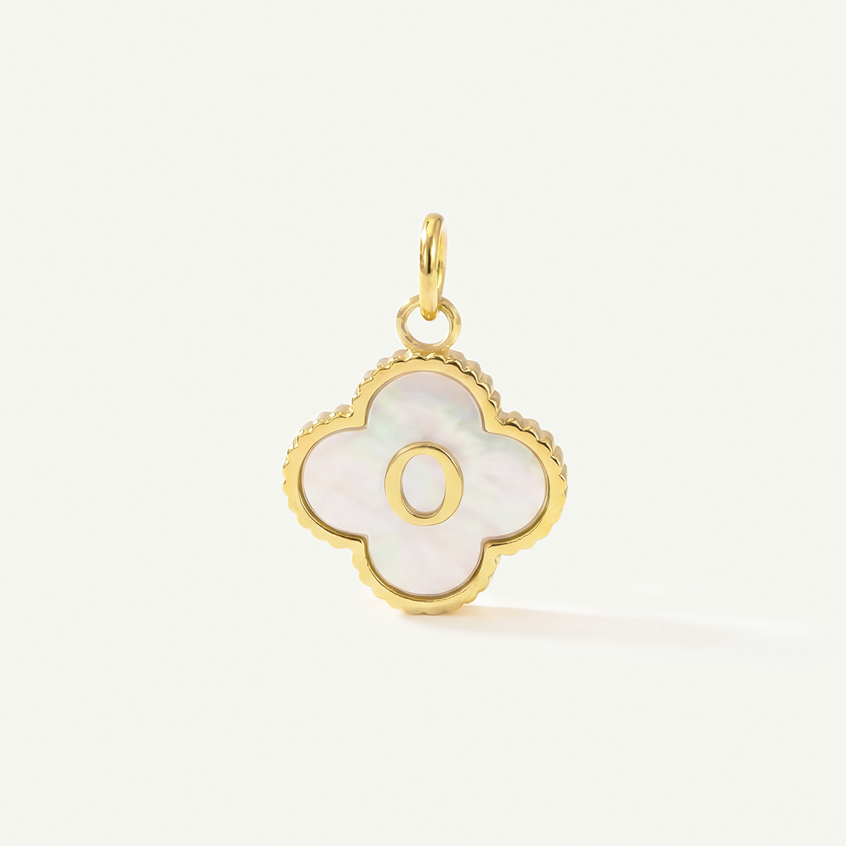 MOP Clove Monogram Letter Charm