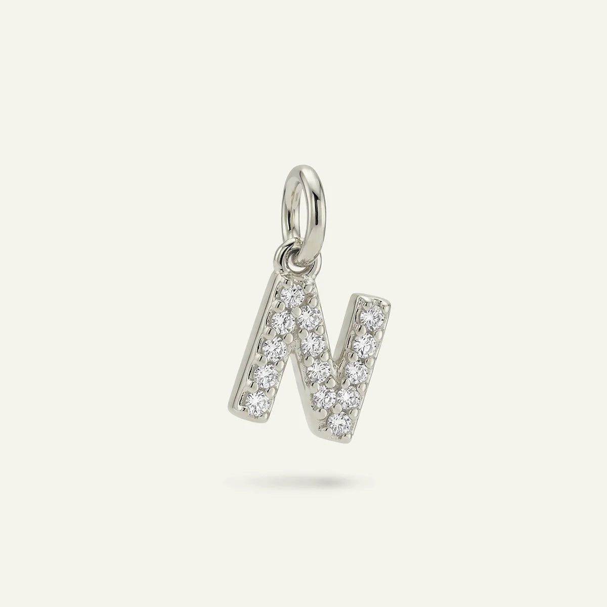Diamond Monogram Letter Charm