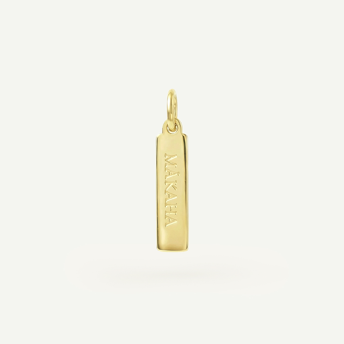 Makaha Rectangle Charm Gold