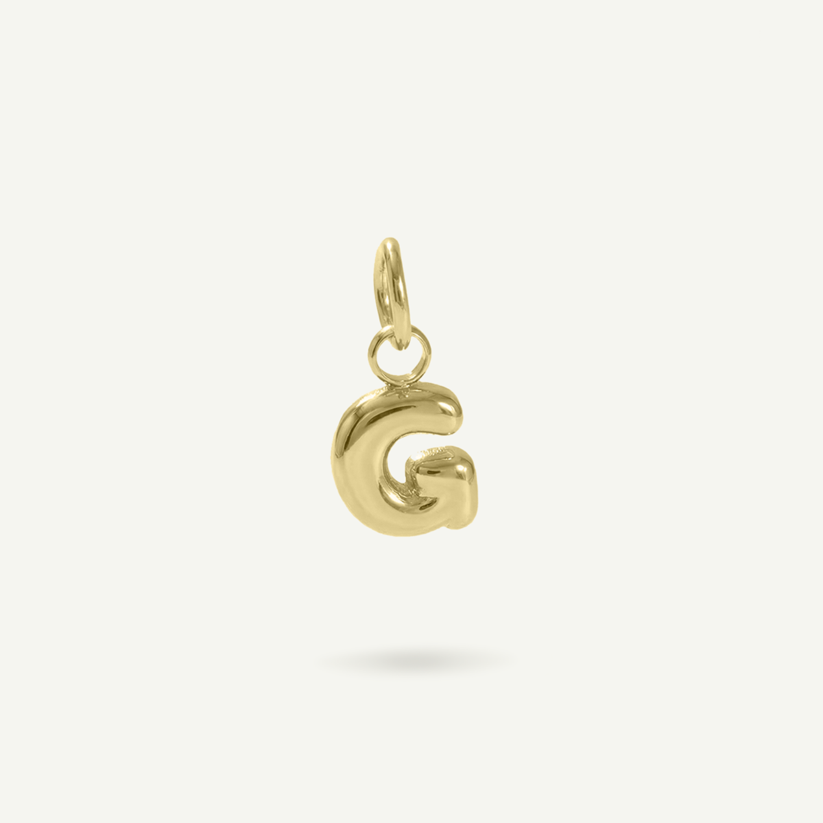 Bubble Monogram Letter Charm