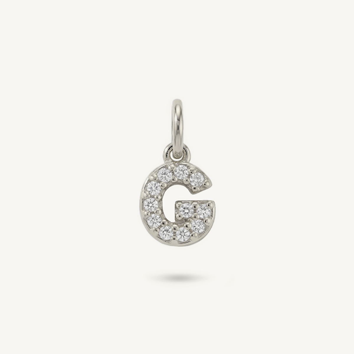 Diamond Monogram Letter Charm