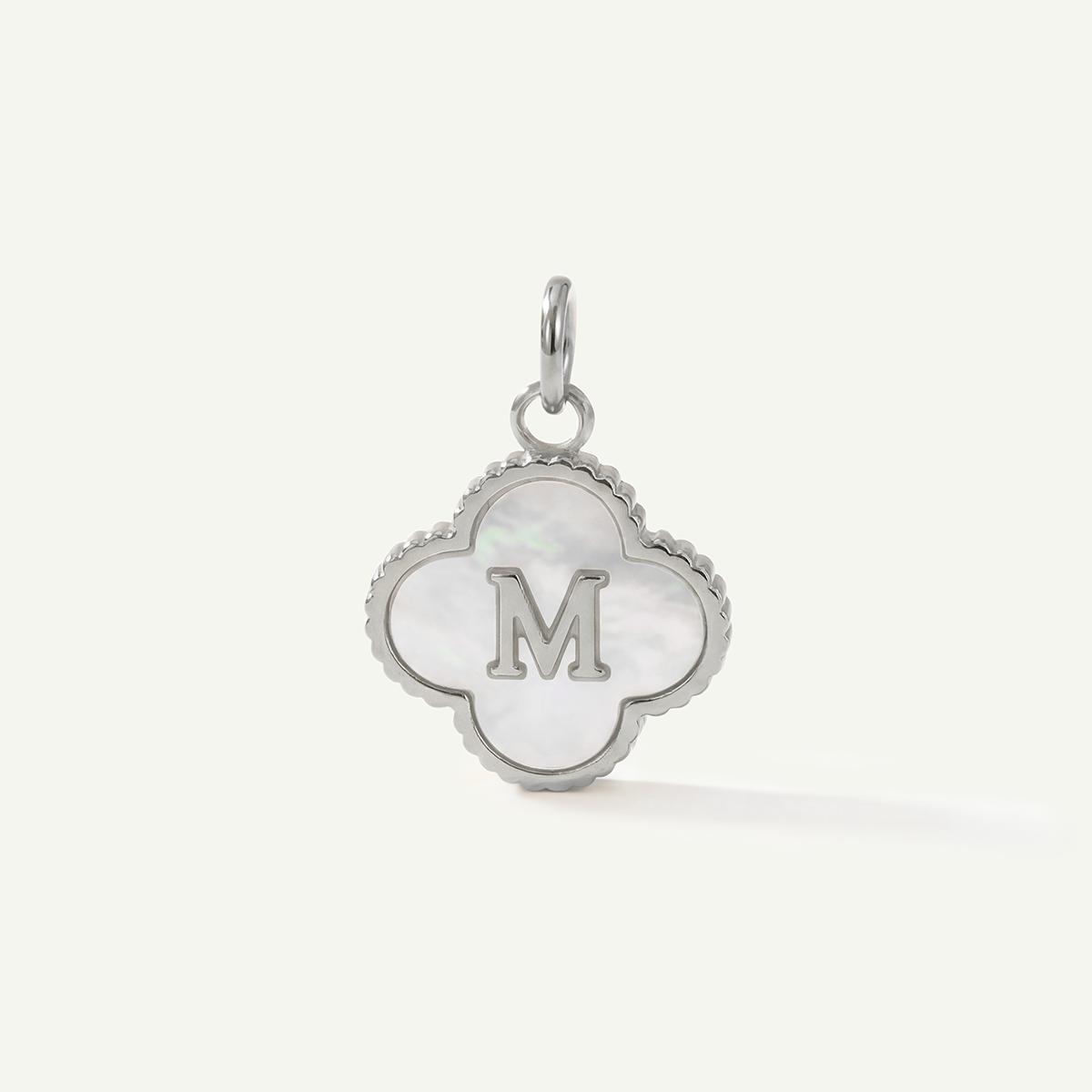 MOP Clove Monogram Letter Charm