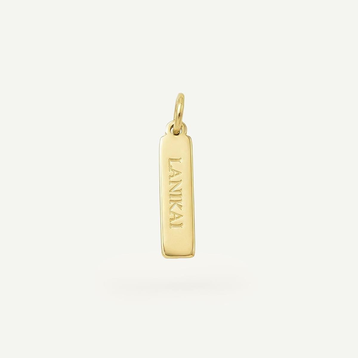 Lanikai Rectangle Charm, Gold