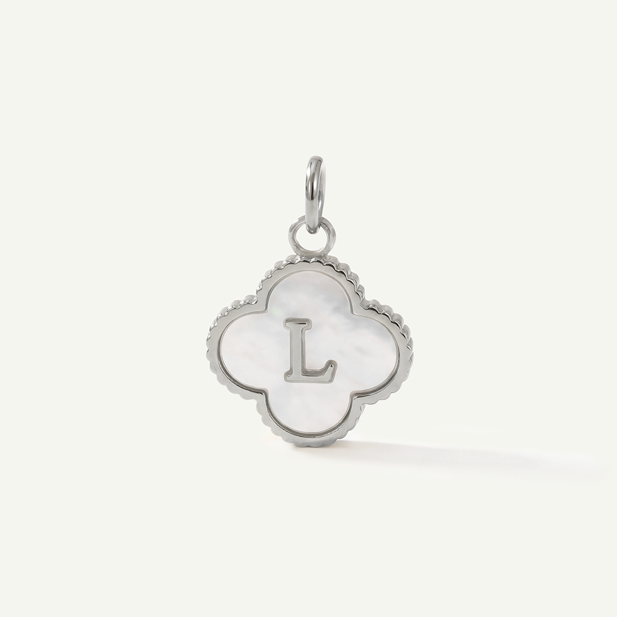 MOP Clove Monogram Letter Charm