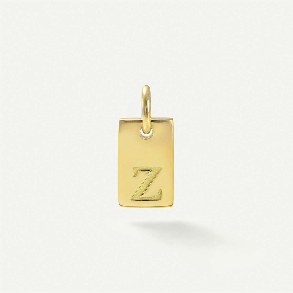 Rectangle Monogram Letter Charm