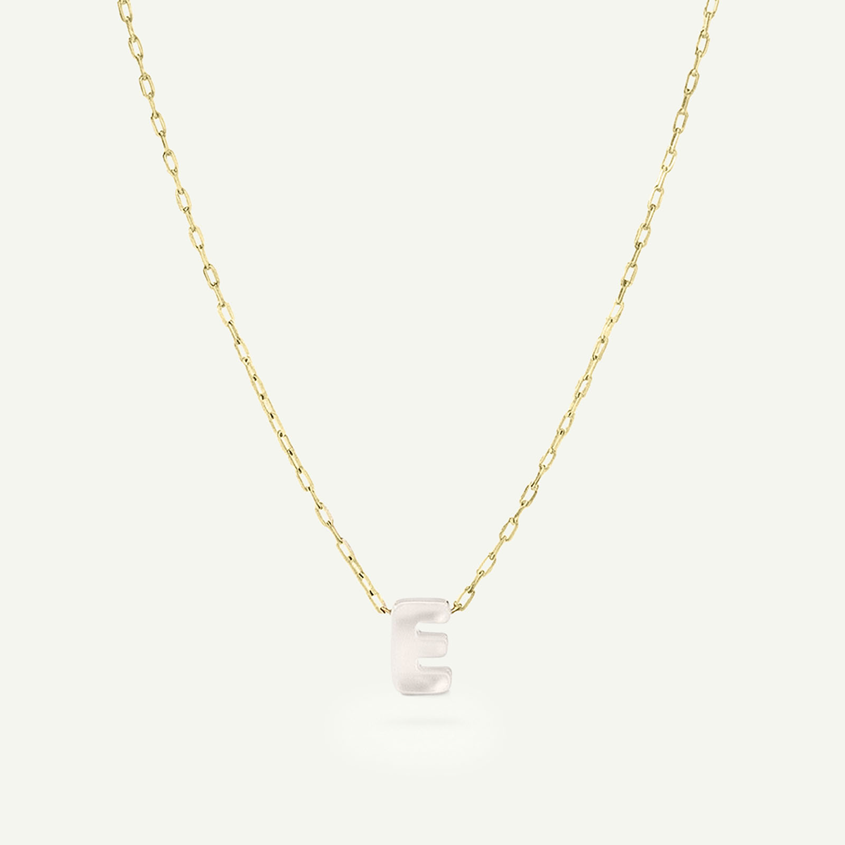 Monogram Mini Mother of Pearl Necklace