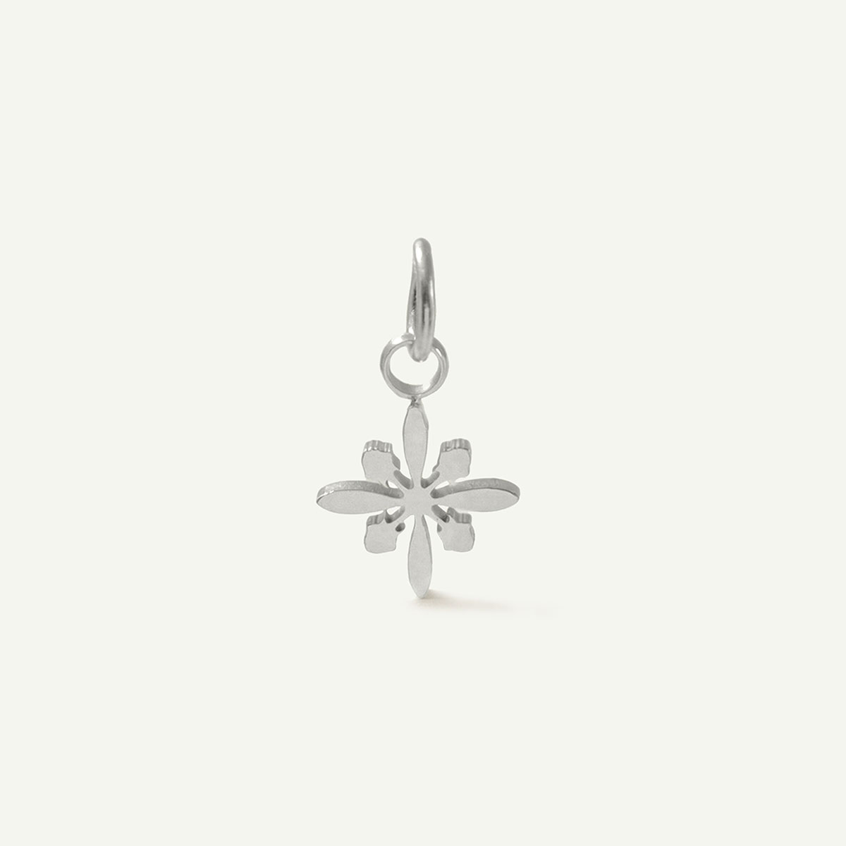 Mini Protea Quilt Charm, Silver