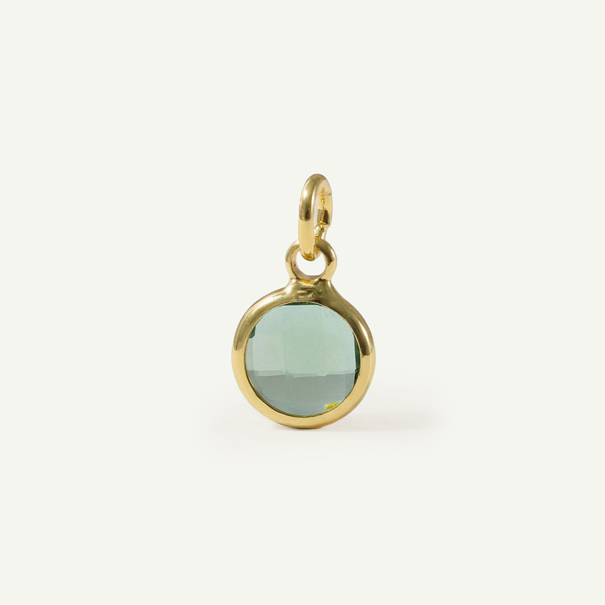 Circle Charm Birthstone