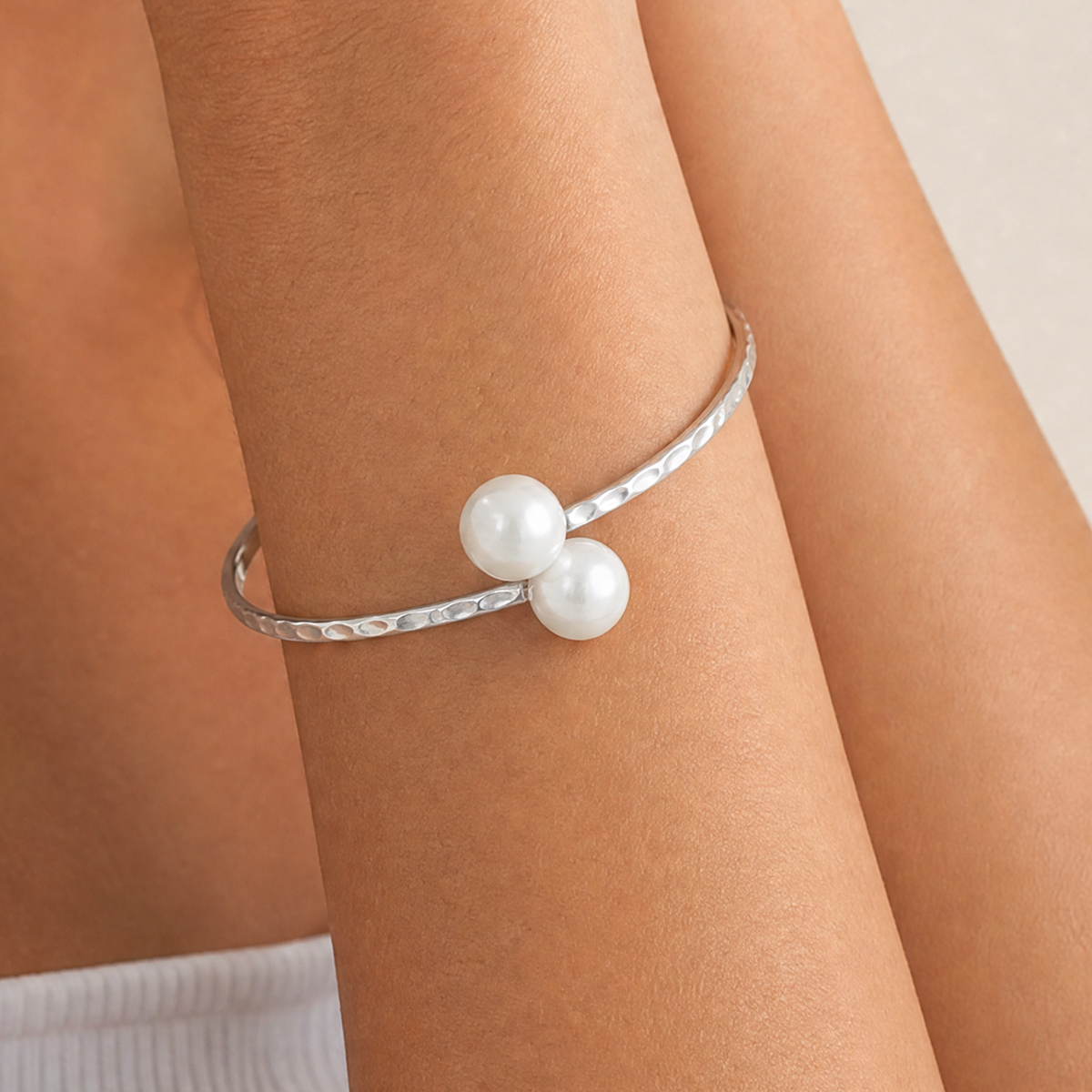 Kiele White Pearl Cuff