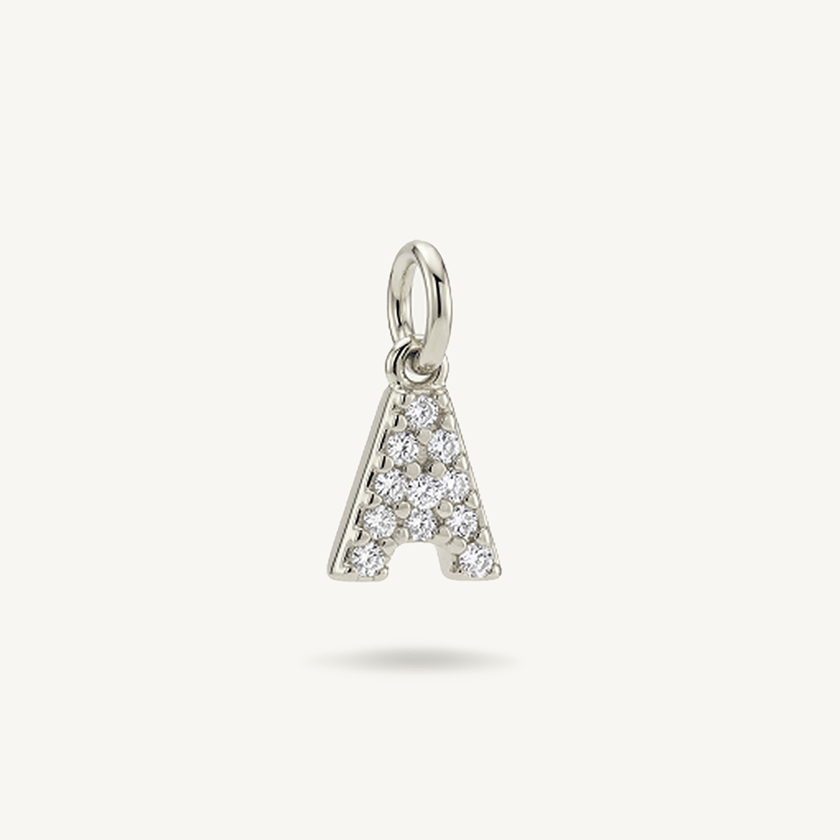 Diamond Monogram Letter Charm