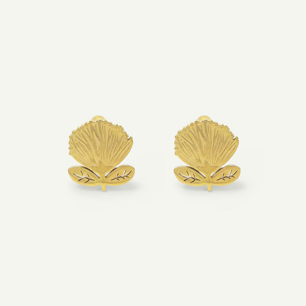 ‘Ōhi‘a Lehua Mini Studs, Gold