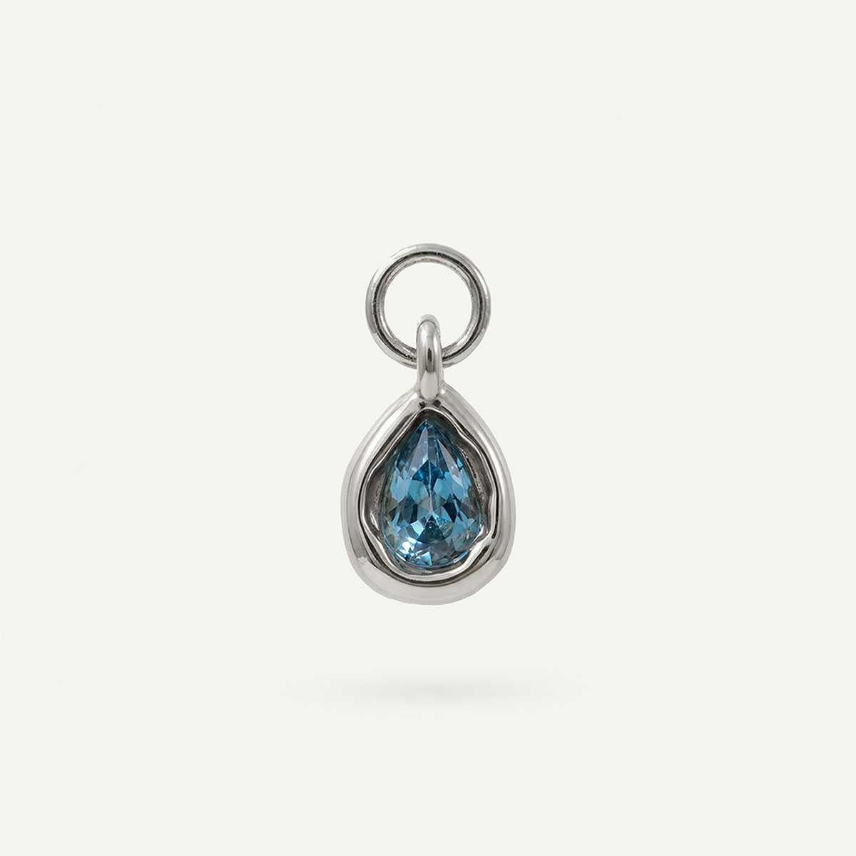 Tear Drop Charm Birthstone