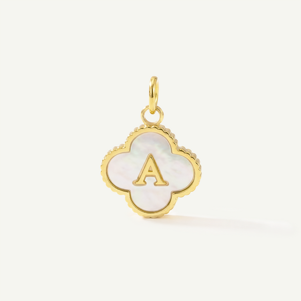 MOP Clove Monogram Letter Charm