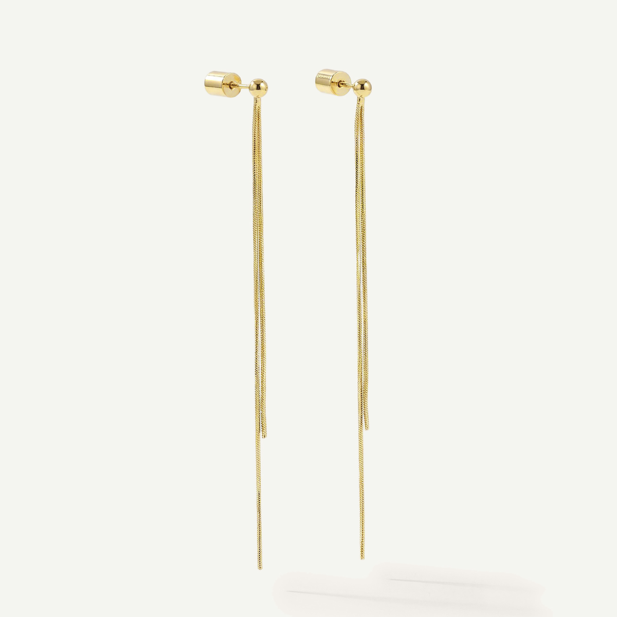 Sister Chain Earrings, Gold