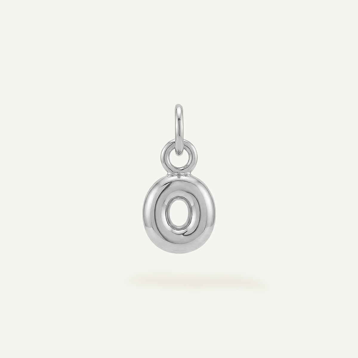 Bubble Monogram Letter Charm