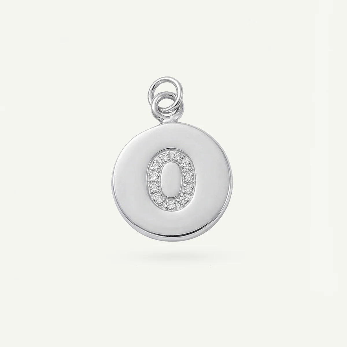 Circle Monogram in Diamond Letter Charm