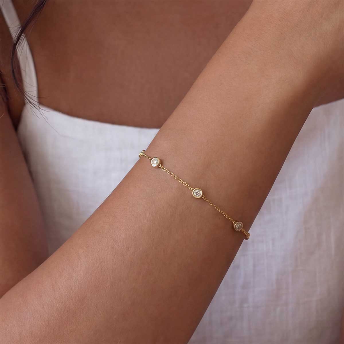 Diamond Chain Bracelet