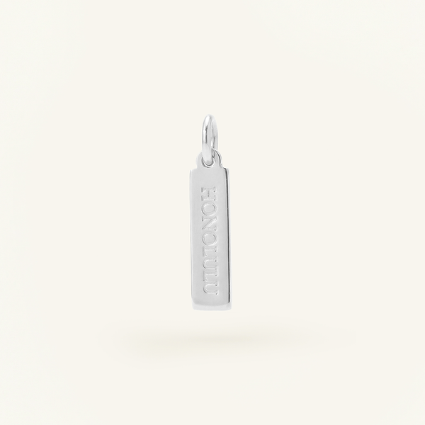 Honolulu Rectangle Charm Silver
