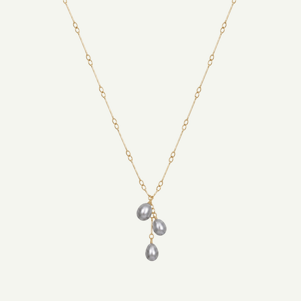 Mahea Grey Pearl Necklace