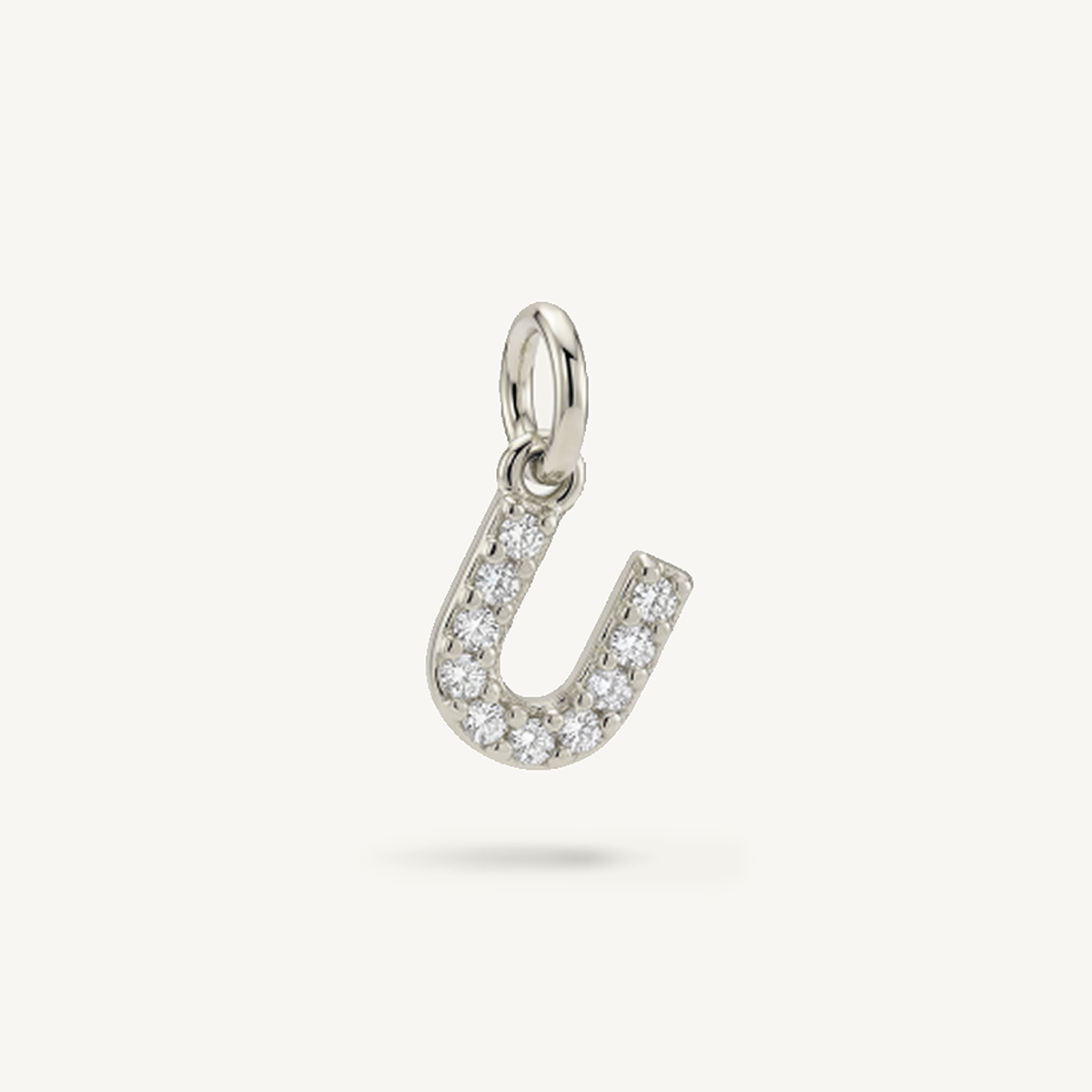 Diamond Monogram Letter Charm