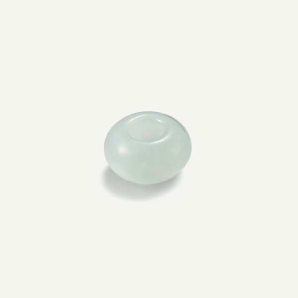 White Quartz 14mm Doughnut Bead