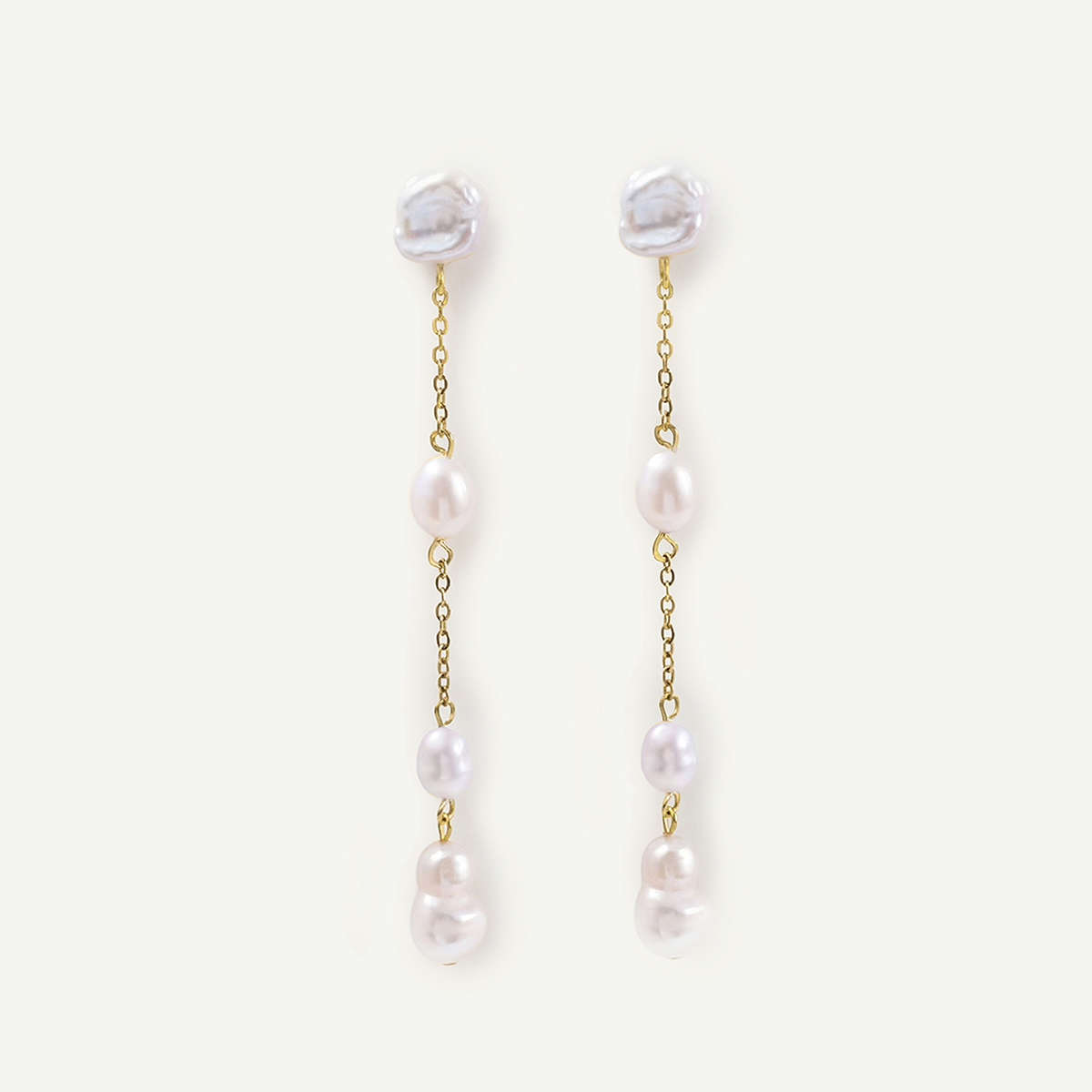 Maya Drop Earrings, Gold