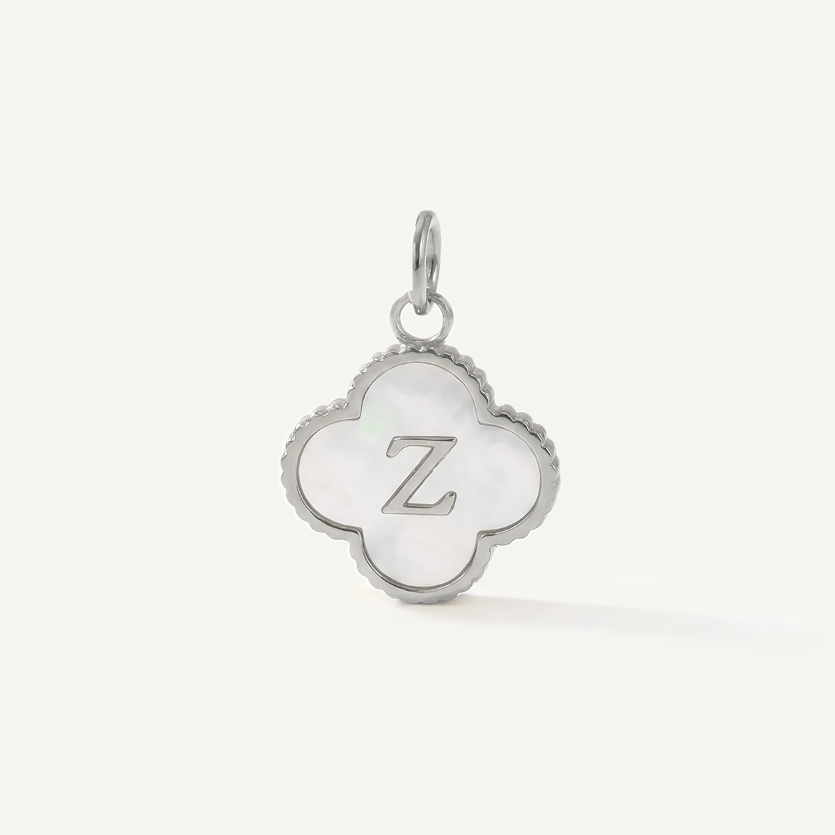 MOP Clove Monogram Letter Charm