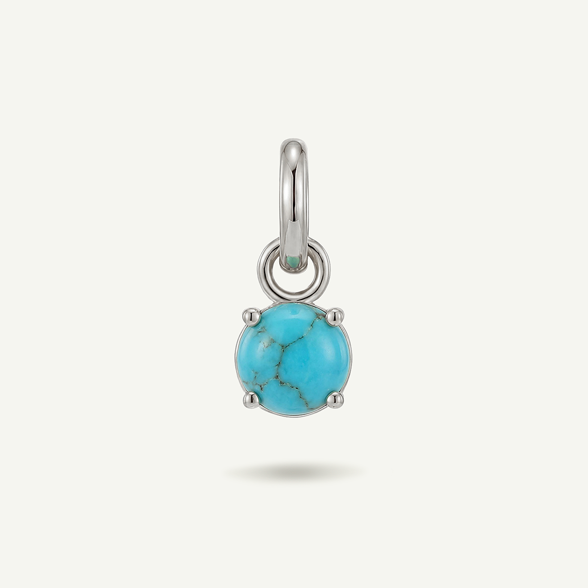 Blue Gem December Birthstone Charm