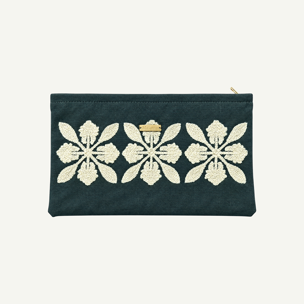 Protea Quilt Embroidered Small Clutch