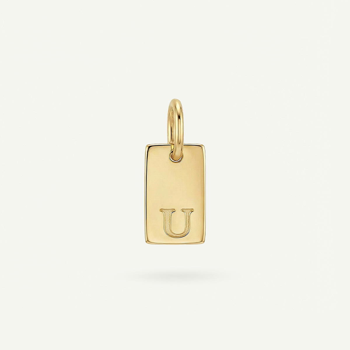 Rectangle #2 Monogram Letter Charm
