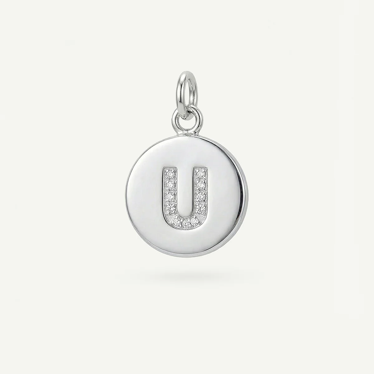 Circle Monogram in Diamond Letter Charm