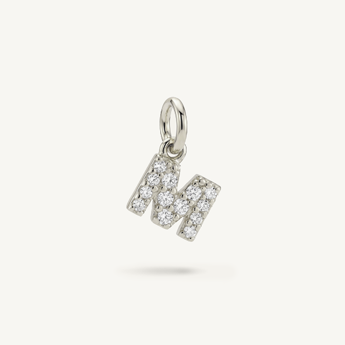 Diamond Monogram Letter Charm