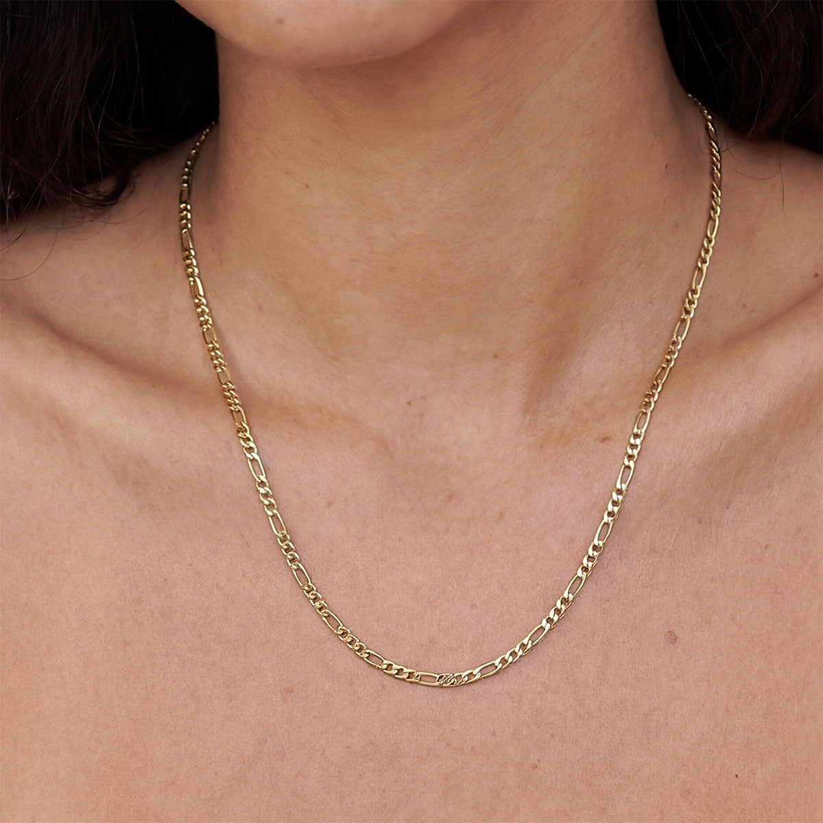 Micro Figaro Chain Necklace