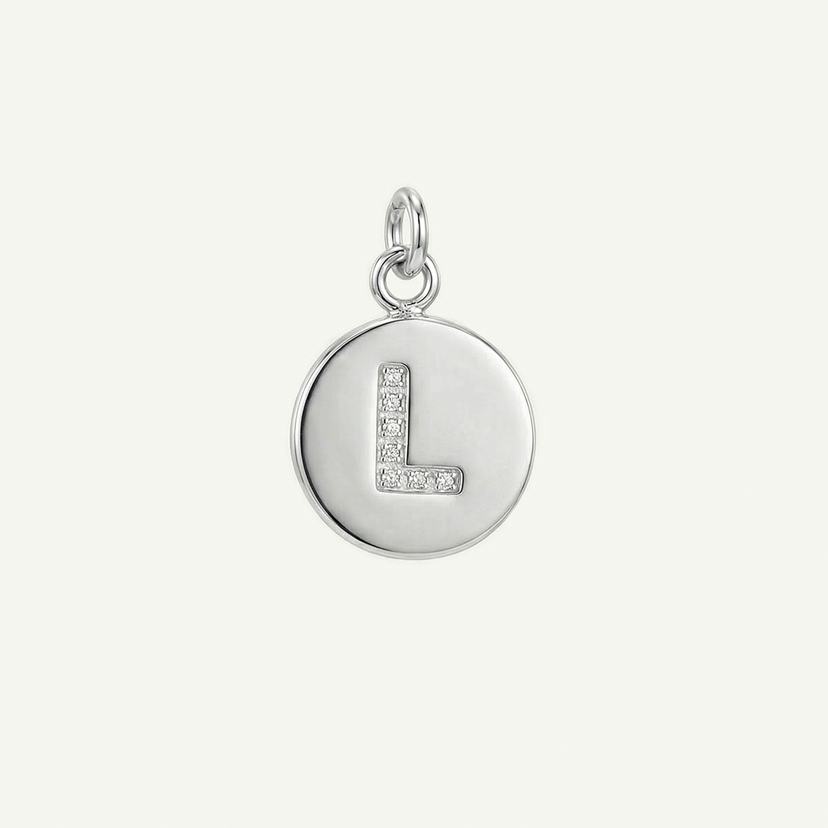 Circle Monogram in Diamond Letter Charm